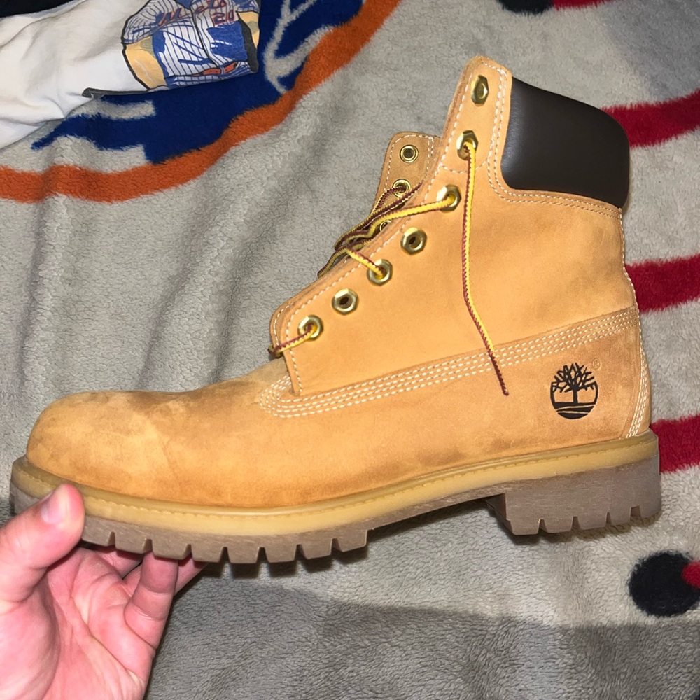 Timberland Men's 6 inch Wheat Nubuck Boots